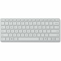 Tastiera Wireless Microsoft 21Y-00054 Qwerty in Spagnolo Bianco Senza Fili