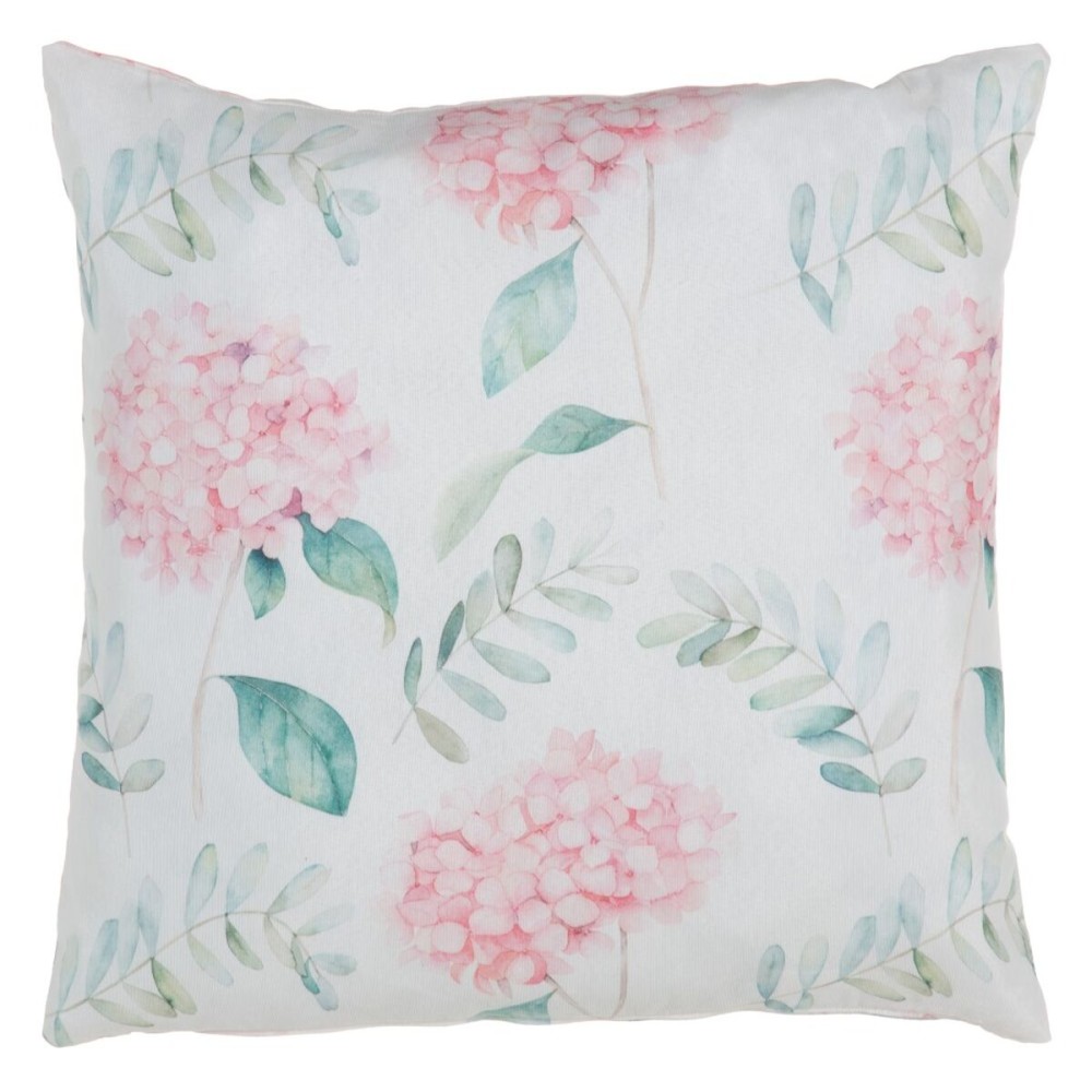 Cushion Polyester 60 x 60 cm 100% cotton Hydrangea