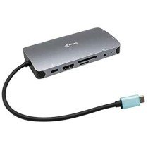 Hub USB i-Tec C31NANOVGA77W Argentato Nero