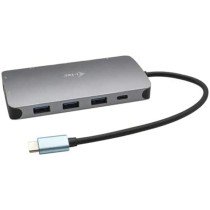 Hub USB i-Tec C31NANOVGA77W Argentato Nero