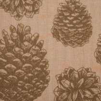 Cushion Synthetic Fabric 45 x 45 cm Pine cone