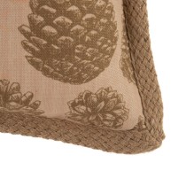 Cushion Synthetic Fabric 45 x 45 cm Pine cone