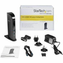 Hub USB Startech USB3SDOCKHD Negro 20 W