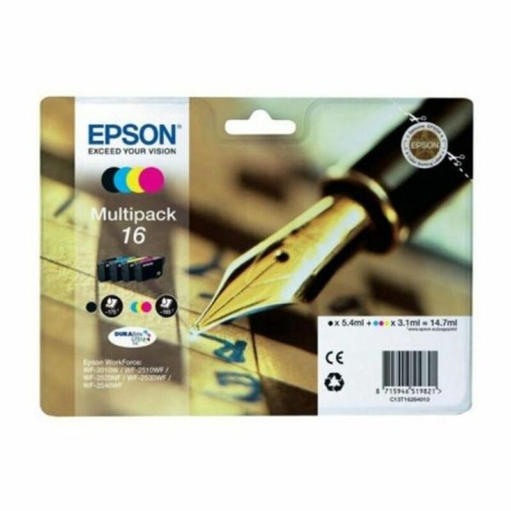 Compatible Ink Cartridge Epson Multipack T16 Yellow Black Cyan Magenta