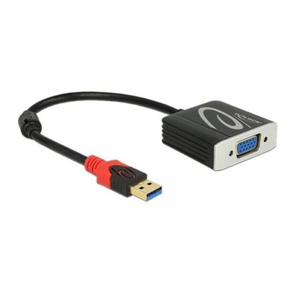 Adaptador USB 3.0 a VGA DELOCK 62738 20 cm Negro