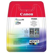 Cartucho de Tinta Original (pack de 2) Canon PG-40/CL41 Preto Tricolor Amarelo Ciano Magenta Sim