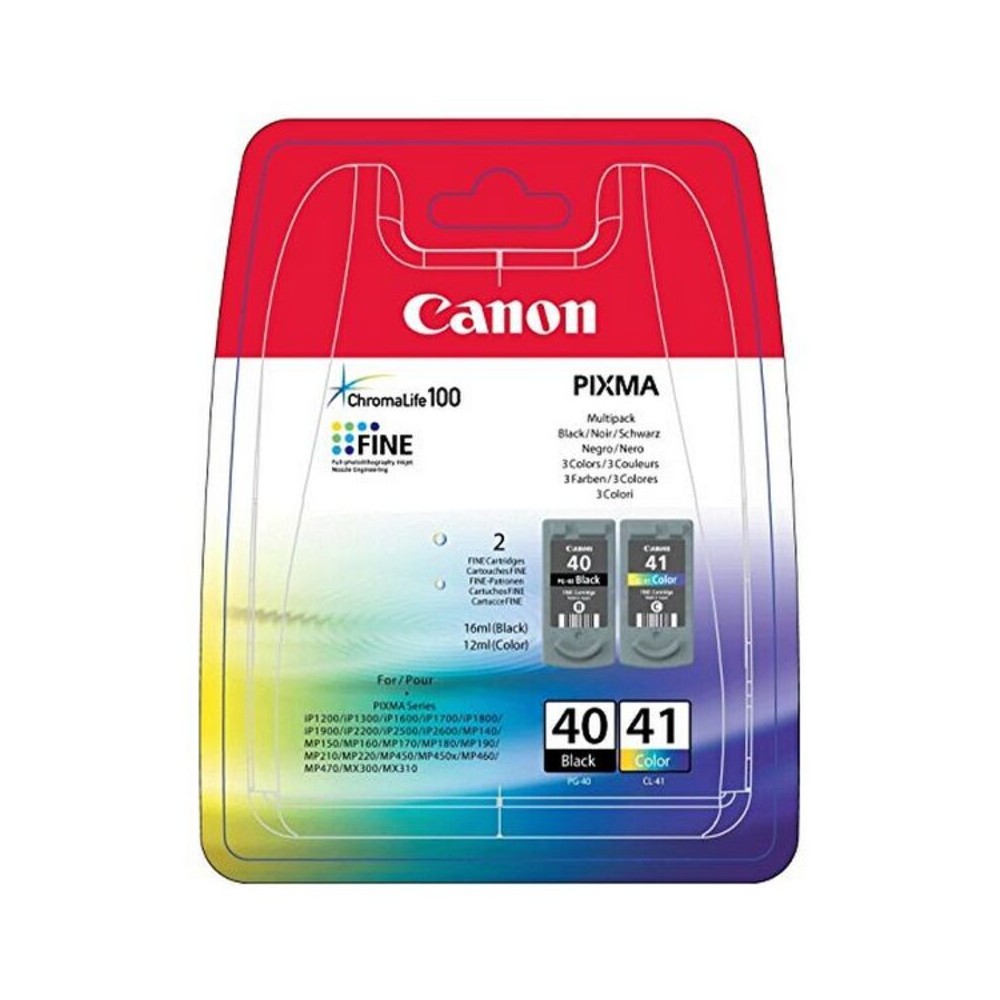 Original Ink Cartridge (pack of 2) Canon PG-40/CL41 Black Tricolour Yellow Cyan Magenta Yes