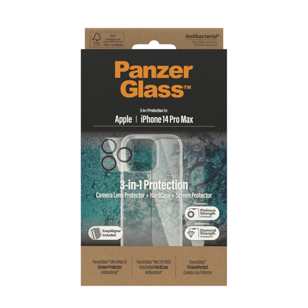 Protetor de Ecrã iPhone 14 Pro Max Panzer Glass B0404+2786 Monitor Apple iPhone 14 Pro Max