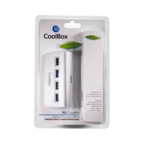 Hub USB CoolBox COO-HU4ALU3 Alluminio (4 Porte)