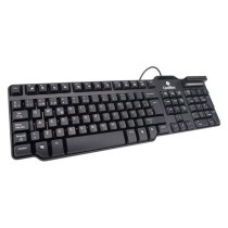 Teclado con Lector CoolBox COO-TEC02DNI Negro