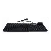 Teclado con Lector CoolBox COO-TEC02DNI Negro