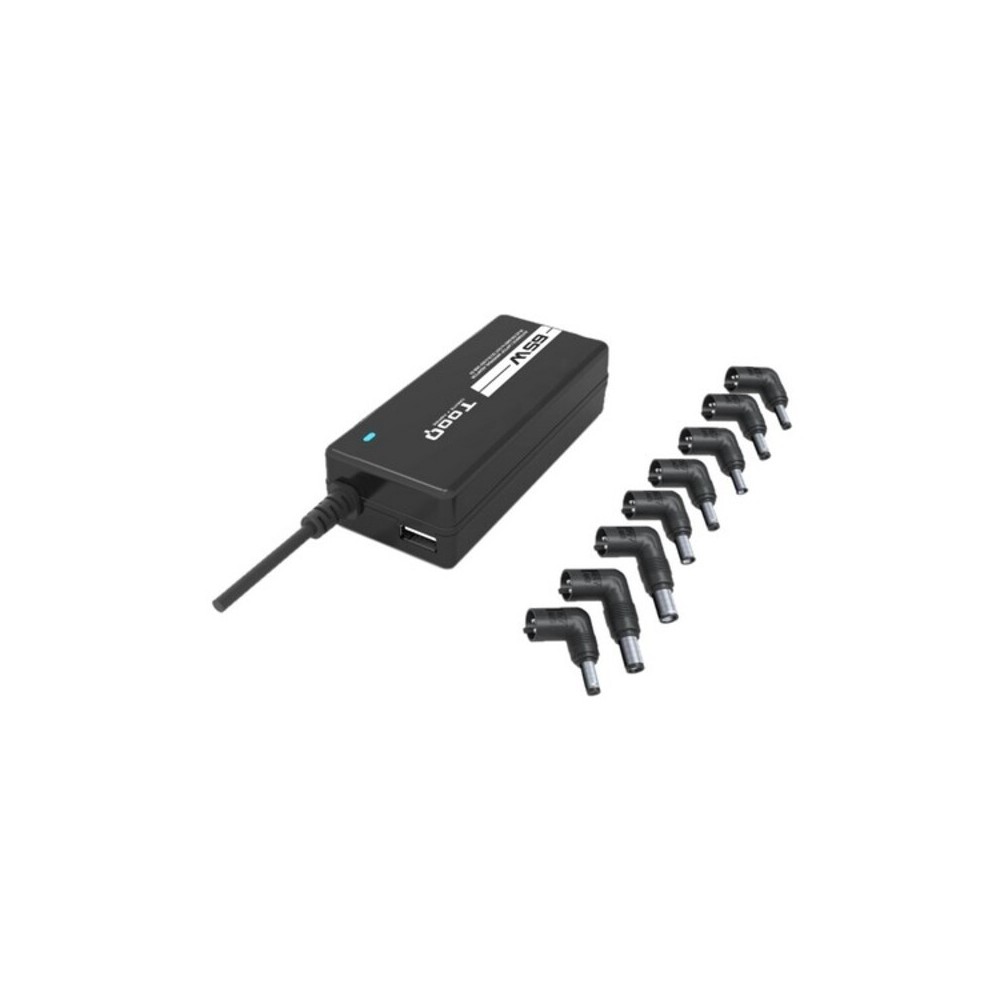 Carregador para Portátil TooQ TQLC-65BS02AT 65W 8 conectores Preto