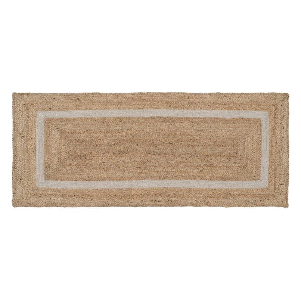 Tapete Natural Branco Juta 170 x 70 cm