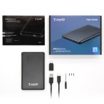 Invólucro de Disco Rígido TooQ TQE-2533B USB 3.1 Preto