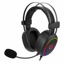 Auricular con Micrófono Gaming Hiditec Erys ARGB Negro Multicolor