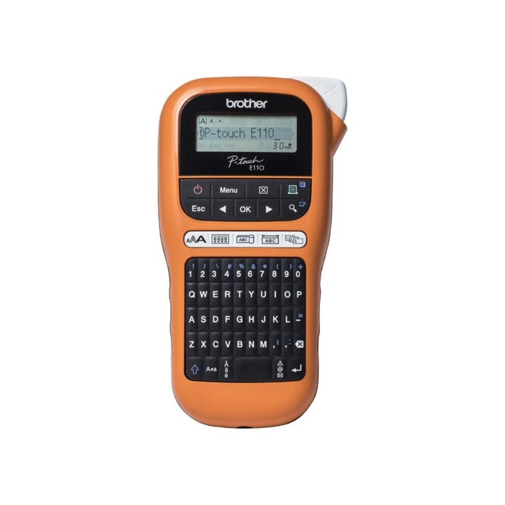 Etichettatrice Elettrica Portatile Brother PT-E110VP LCD Arancio