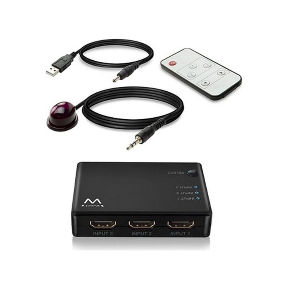 Adaptador/Conversor AV Ewent EW3730 HDMI 4K Preto