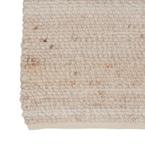 Tappeto 80 x 150 cm Tessuto Sintetico Crema