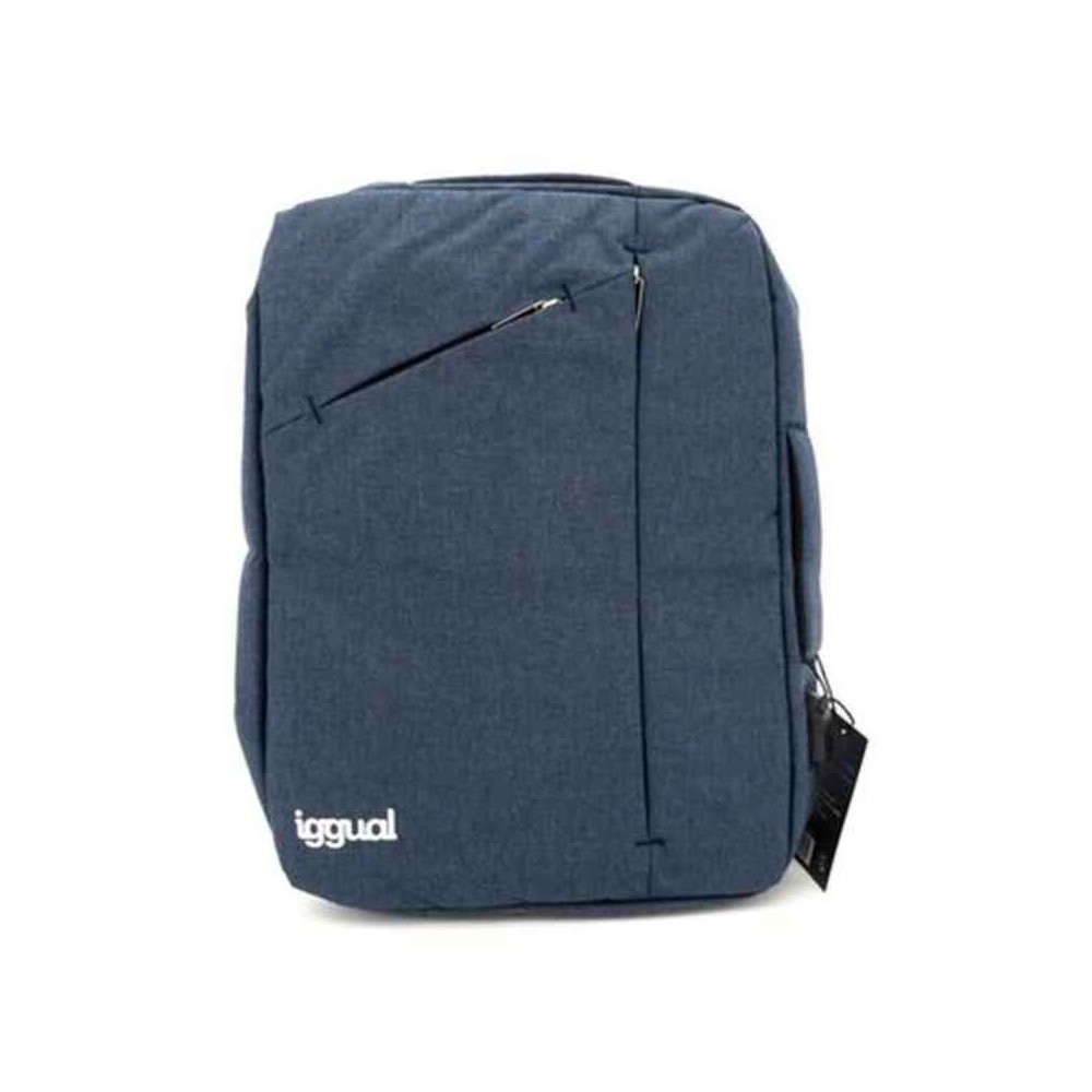 Laptop Backpack iggual IGG317051 Blue 15,6" Impermeable Anti-theft