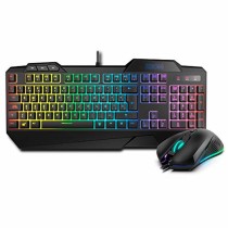 Keyboard with Gaming Mouse Krom NXKROMKRSHRSP RGB