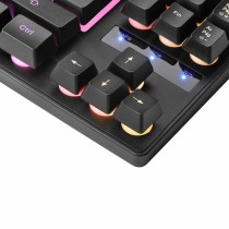 Gaming Keyboard Mars Gaming MKTKLES LED RGB Spanish Black Spanish Qwerty