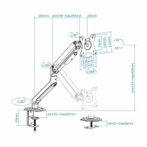 Supporto TV TooQ DB4032TNR-W 17"-32"