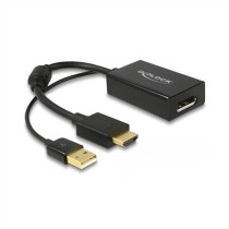 Adaptador HDMI a DisplayPort DELOCK 62667 Negro 4K Ultra HD