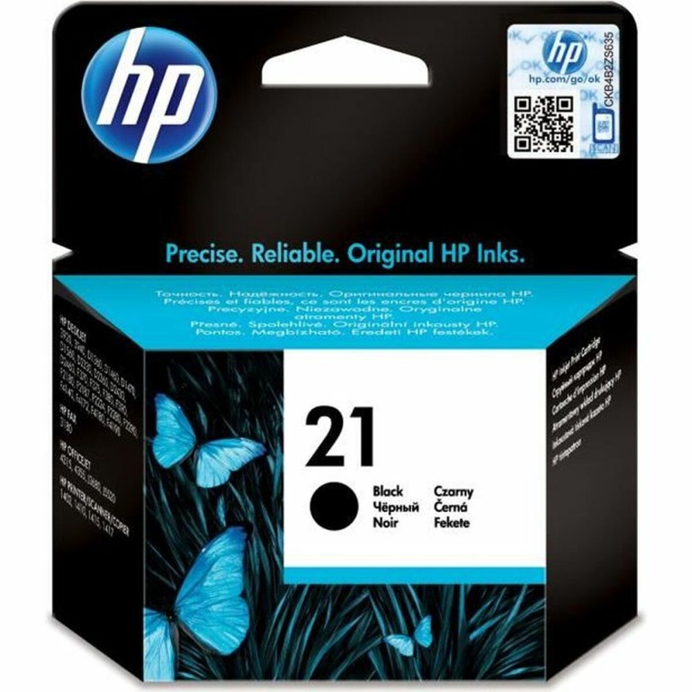 Tinteiro de Tinta Original HP 21 Preto