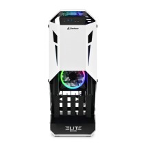 ATX Semi-Tower Gehäuse Sharkoon ELITE SHARK CA700 LED RGB Schwarz/Weiß Weiß