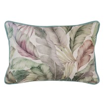 Cushion Polyester Linen Green Bird 45 x 30 cm