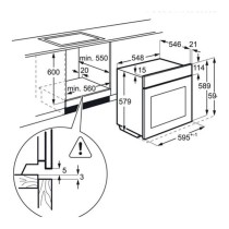 Forno Aeg BPS331120M 3000 W 74 L