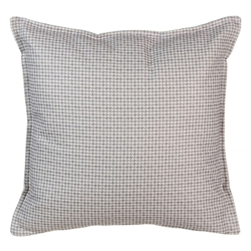 Coussin Polyester Gris clair 45 x 45 cm Pied de coq