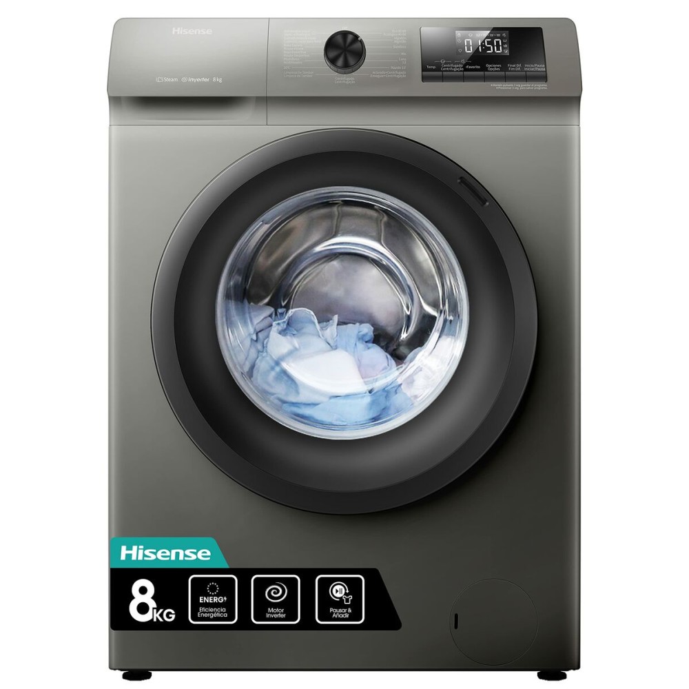 Máquina de lavar Hisense WFQP8014EVMT 60 cm 1400 rpm