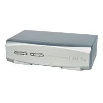 Commutatore KVM con 2 Porte LINDY Grigio Argentato