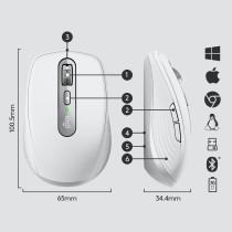 Schnurlose Mouse Logitech 910-005989 Grau