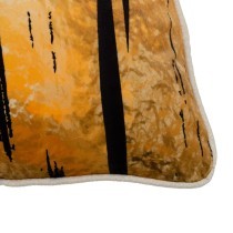 Cuscino Nero Dorato Poliestere 45 x 45 cm