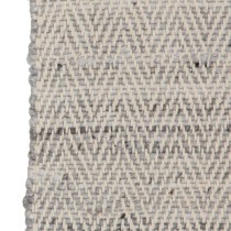 Carpet 80 x 150 cm Synthetic Fabric Grey Cream