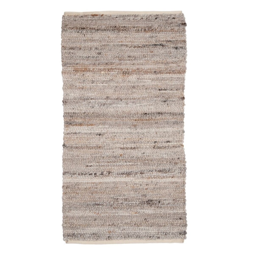 Carpet 80 x 150 cm Synthetic Fabric Beige