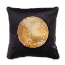 Kissen Schwarz Gold Polyester 45 x 45 cm