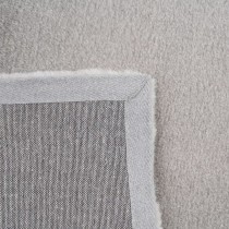 Teppich 80 x 150 cm Grau Polyester