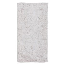 Teppich 80 x 150 cm Polyester Baumwolle Taupe