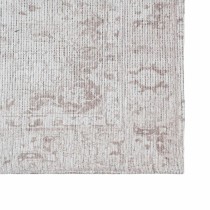 Tapete 80 x 150 cm Poliéster Algodão Taupe