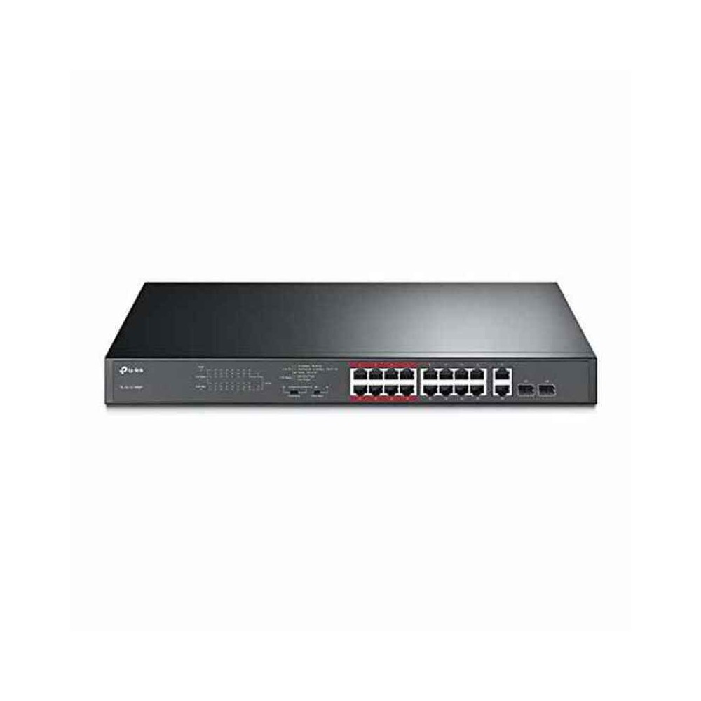 Commutateur Réseau Armoire TP-Link TL-SL1218MP PoE+ SFP Noir