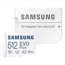 Micro SD Memory Card with Adaptor Samsung MB-MC512KA/EU UHS-I 130 MB/s