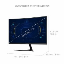 Monitor ViewSonic VX2718-2KPC-MHD Wölbung 27" LED QHD 165 Hz VA Flicker free