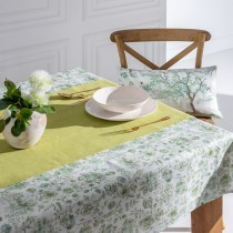 Tablecloth Polyester Green 100% cotton 140 x 200 cm