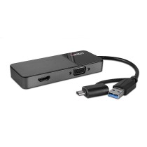 Hub USB LINDY 43354 Preto