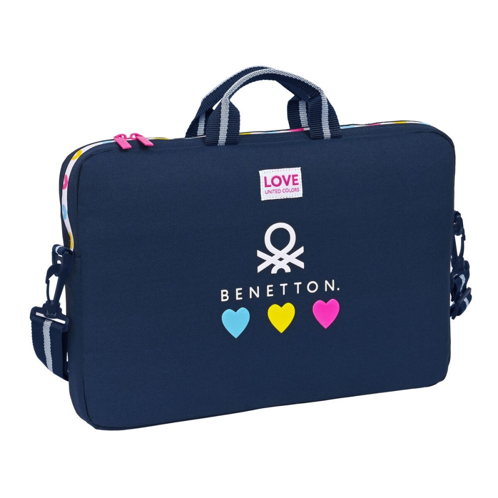 Laptop Case Benetton Love Navy Blue (40 x 27 x 4 cm)