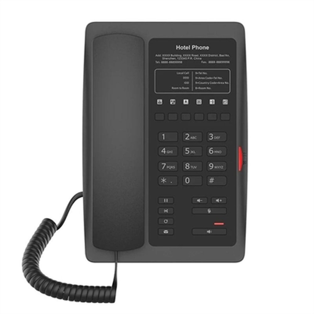 Telefone Fixo Fanvil Hotel Phone H3 Preto