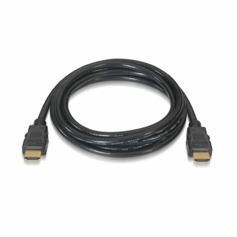 Cable HDMI NANOCABLE 10.15.3600 V2.0 4K 0,5 m Negro 50 cm